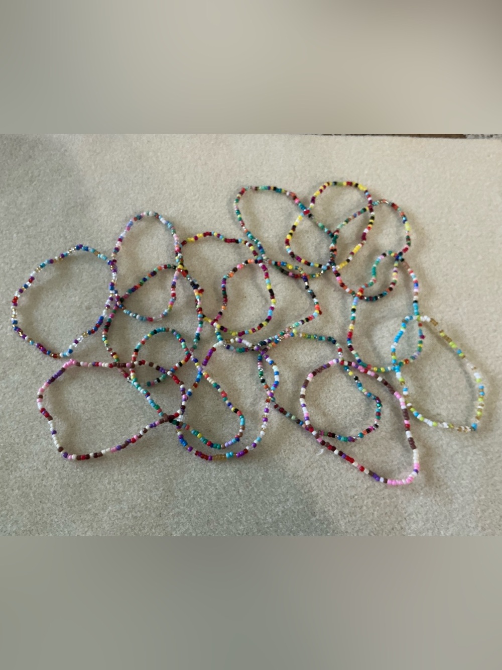 Beaded bracelets, set of 15, NWOT